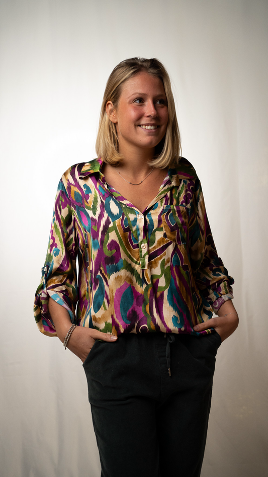 Blouse Unie 100% Viscose ETNA - junefivesixteen