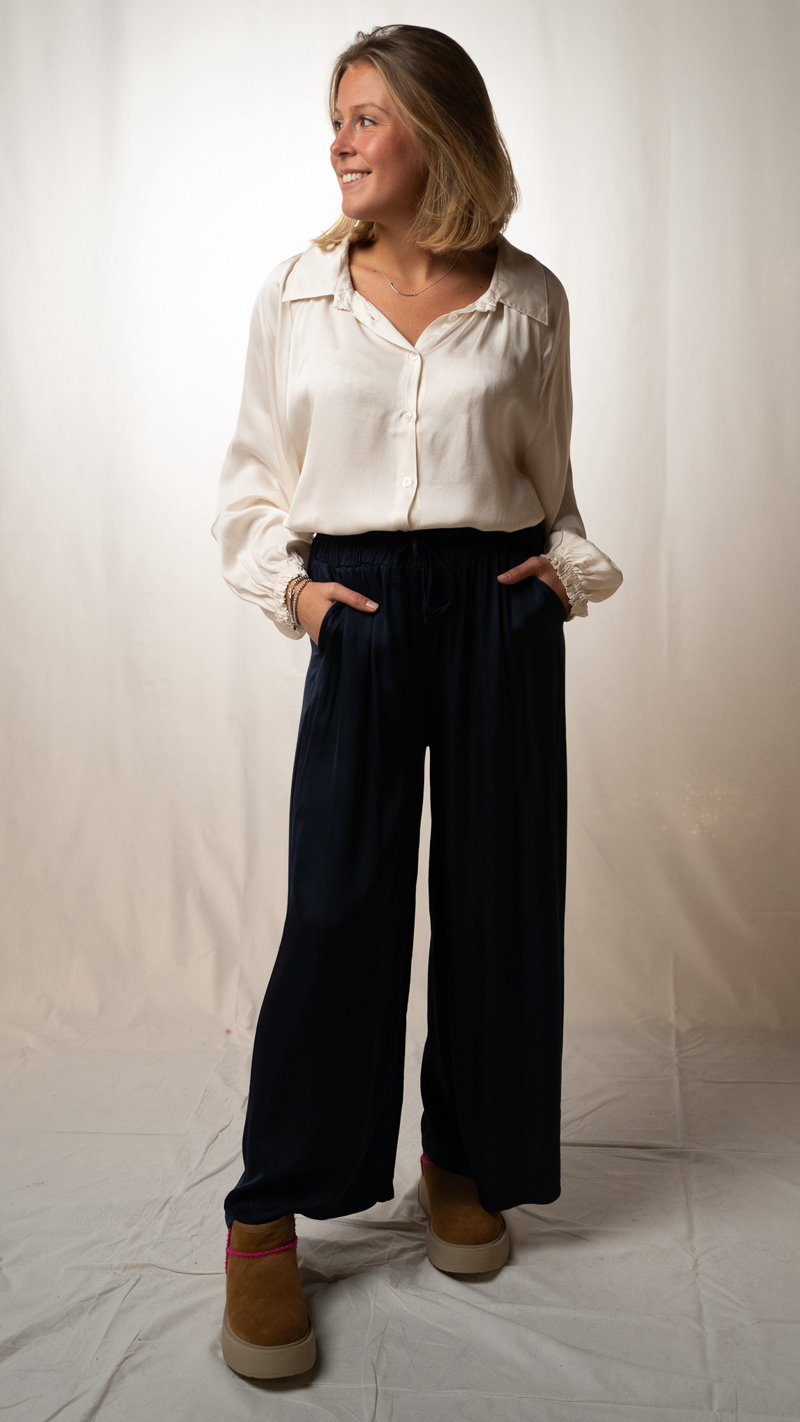 Pantalon Elastiqué Fluide 100% Viscose BILLIE - junefivesixteen