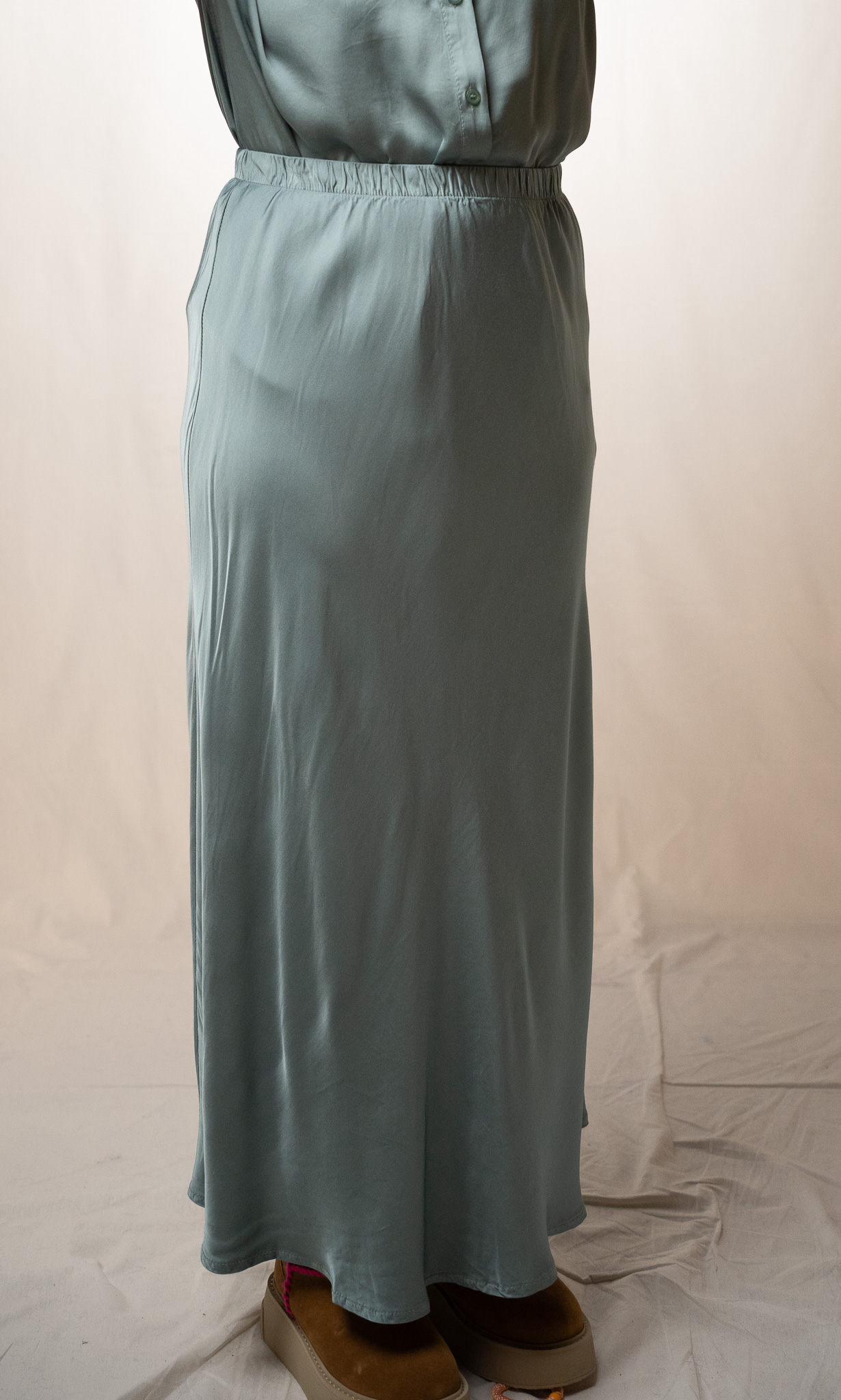 IKKS WAY JUPE - A-line skirt - light blue IKKS WAY JUPE - A-line skirt - light blue