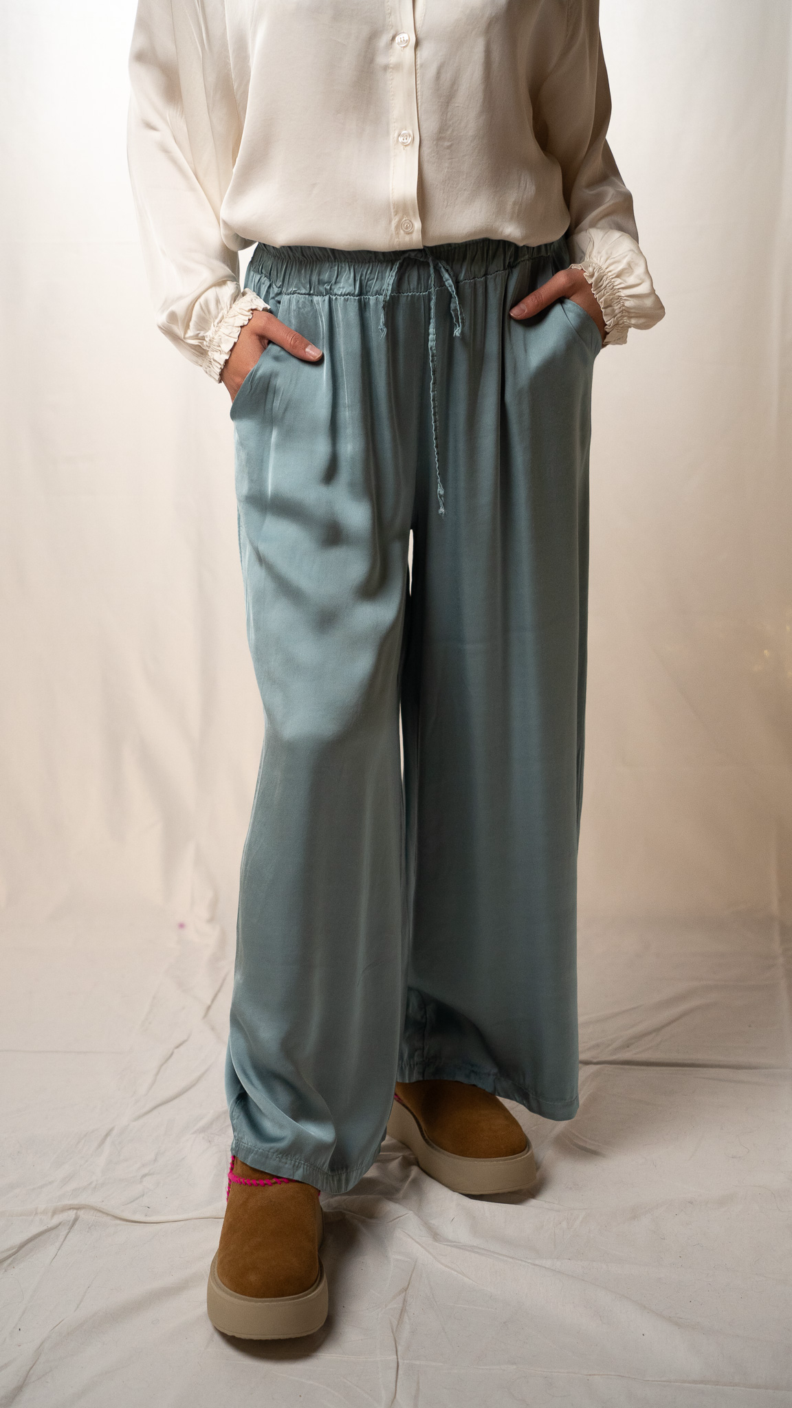 Pantalon Elastiqué Fluide 100% Viscose BILLIE - junefivesixteen